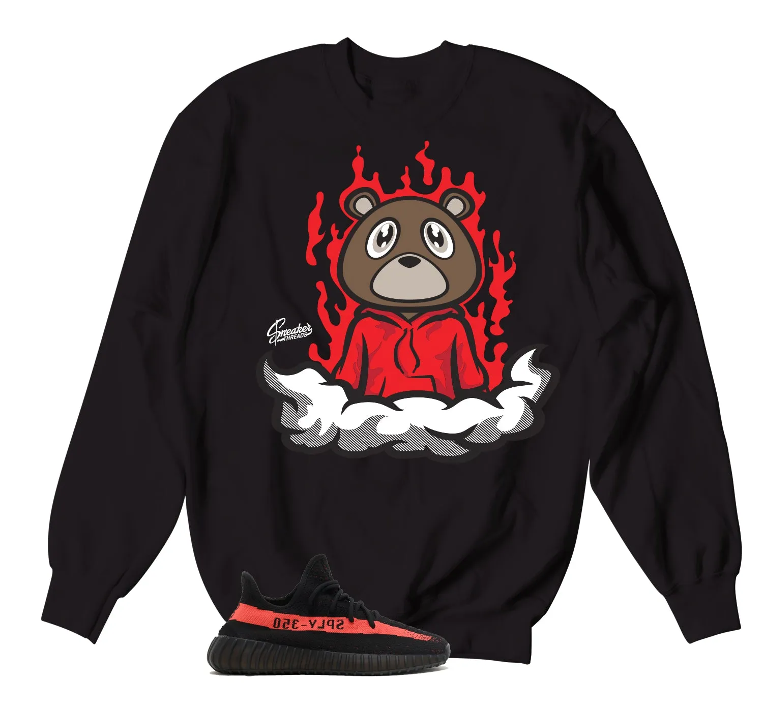 350 Red Stripe Fly Bear Sweaters