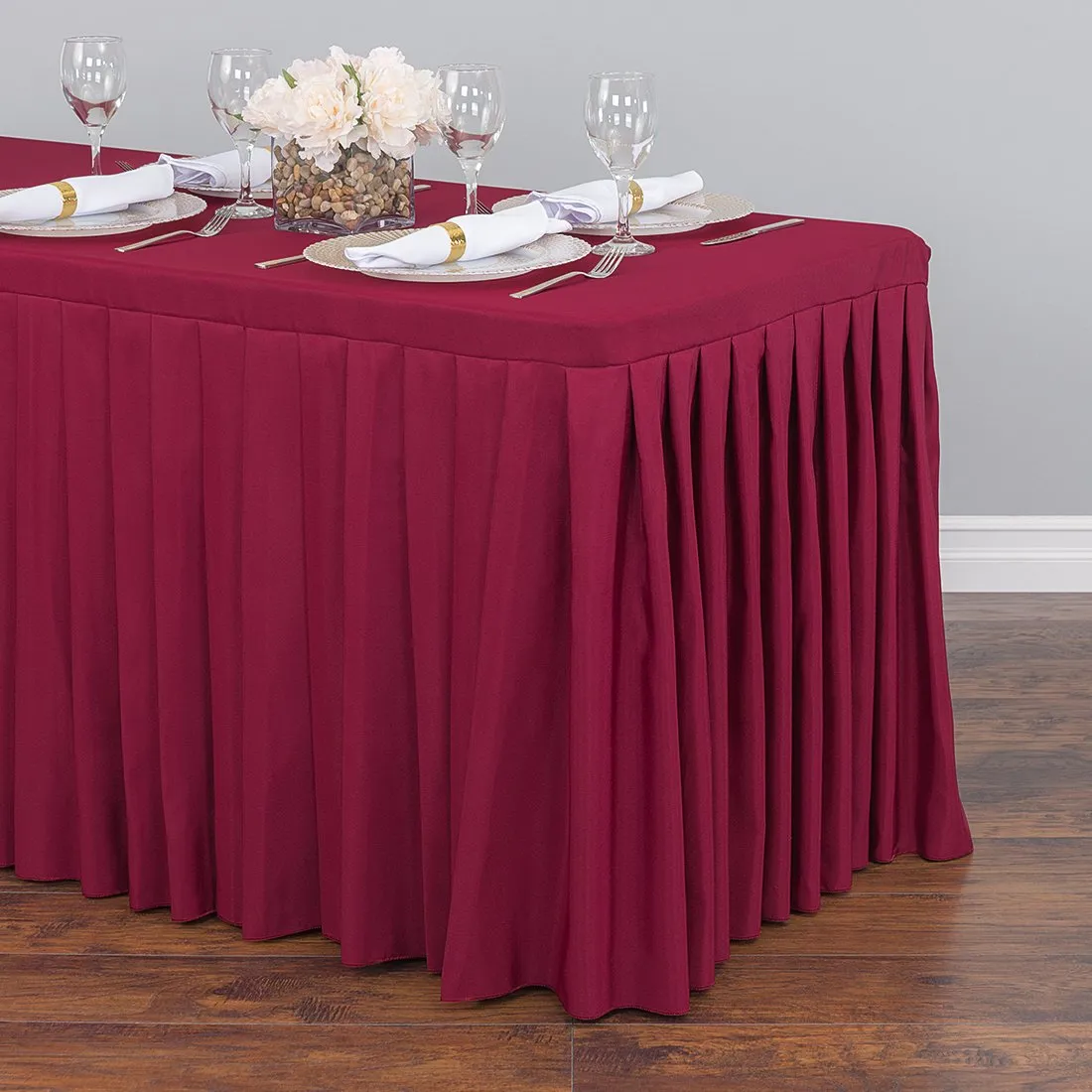 8 ft. Fitted Table Skirt (7 Colors)