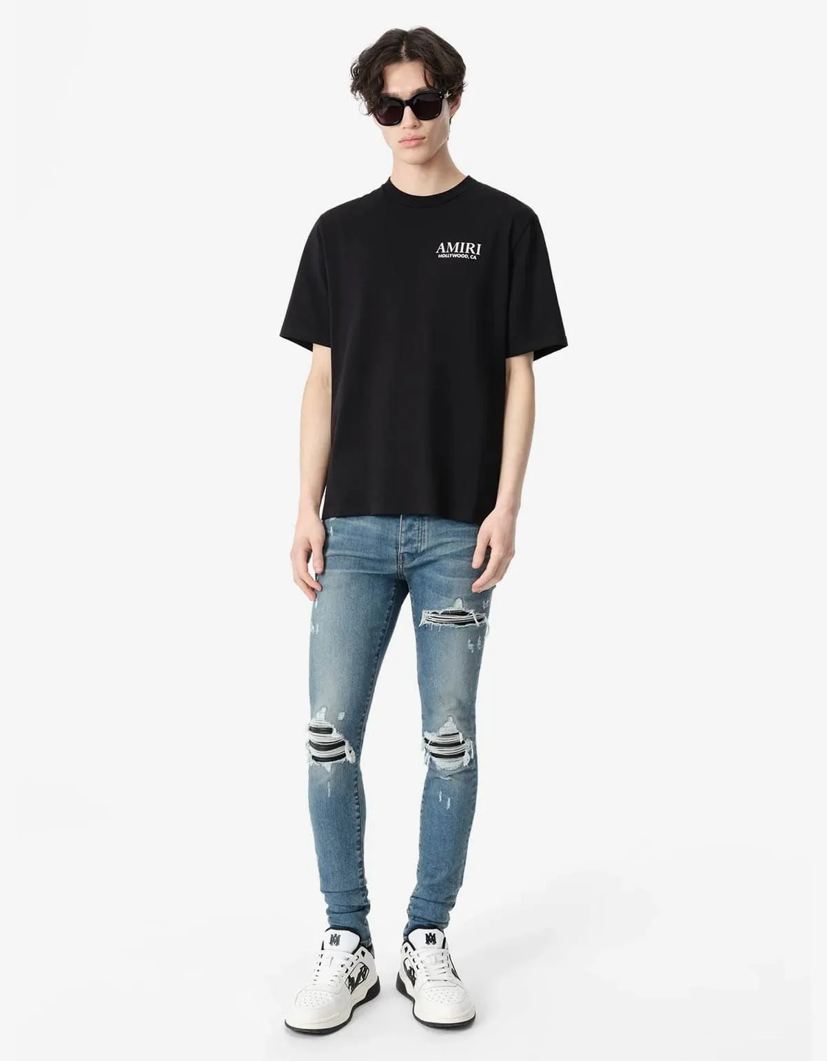 Amiri Black Bones Stacked T-Shirt