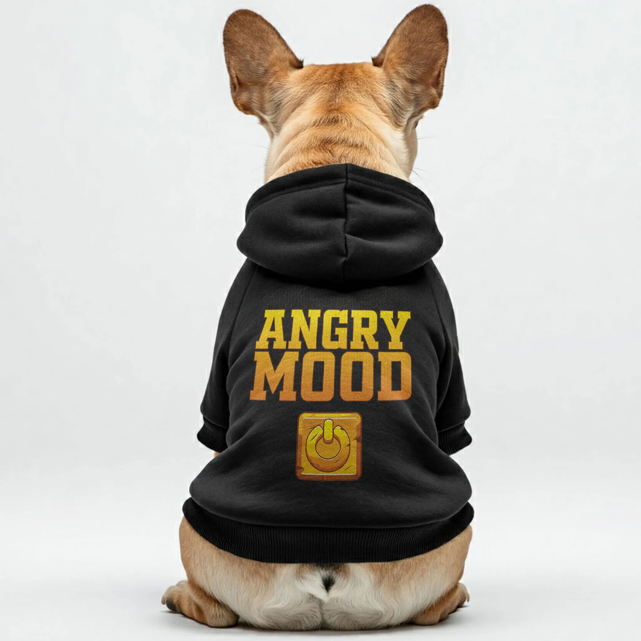 ANGRY MOOD - Personalized French Bulldog Hoodies with Funny Quotes – Stylish, Cozy, and Premium 100% Cotton