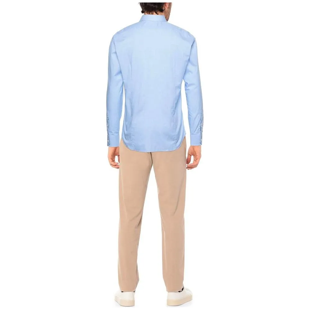 Aquascutum Chic Light Blue Oxford Cotton Shirt