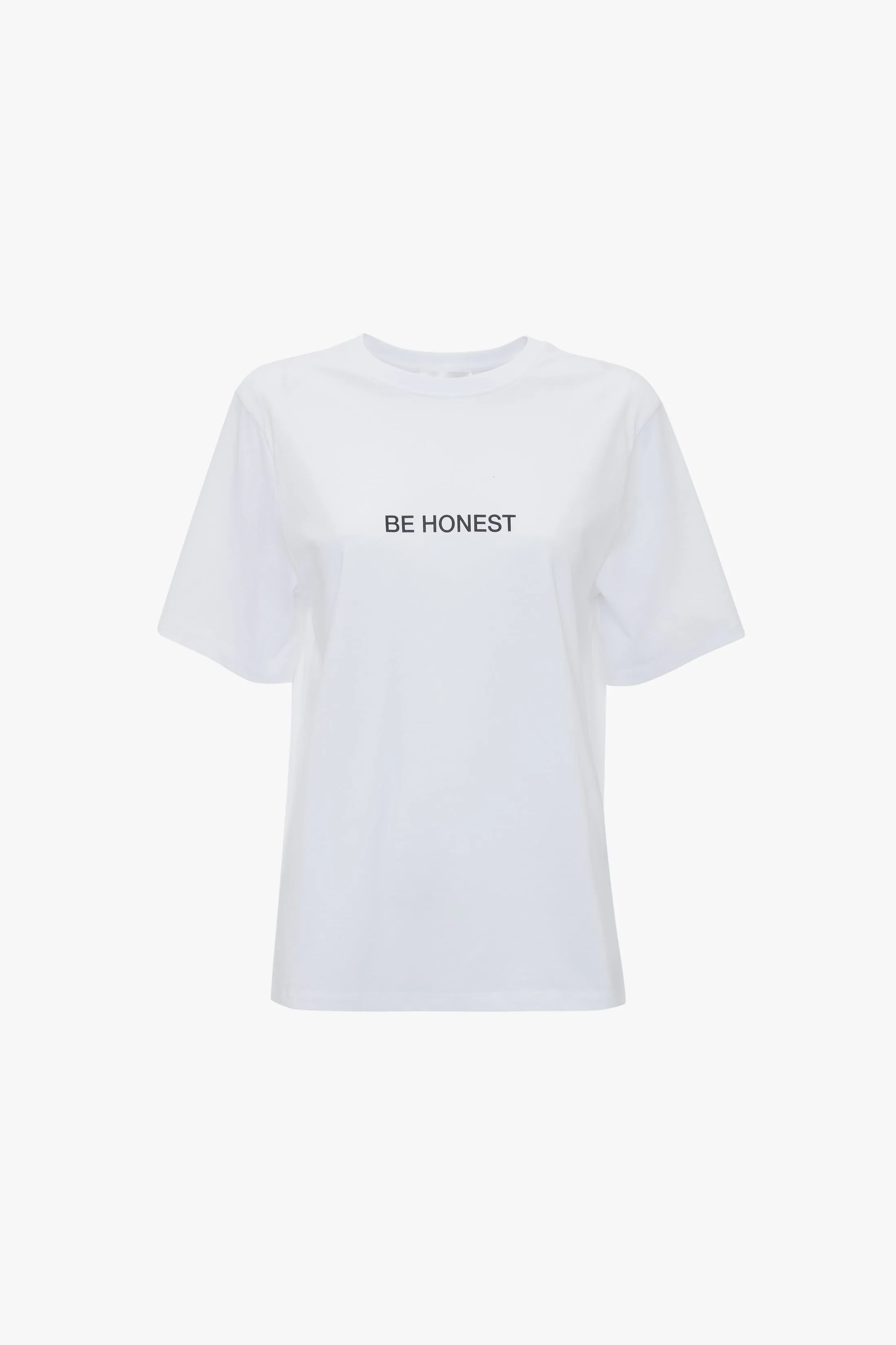 Be Honest' Slogan T-Shirt In White