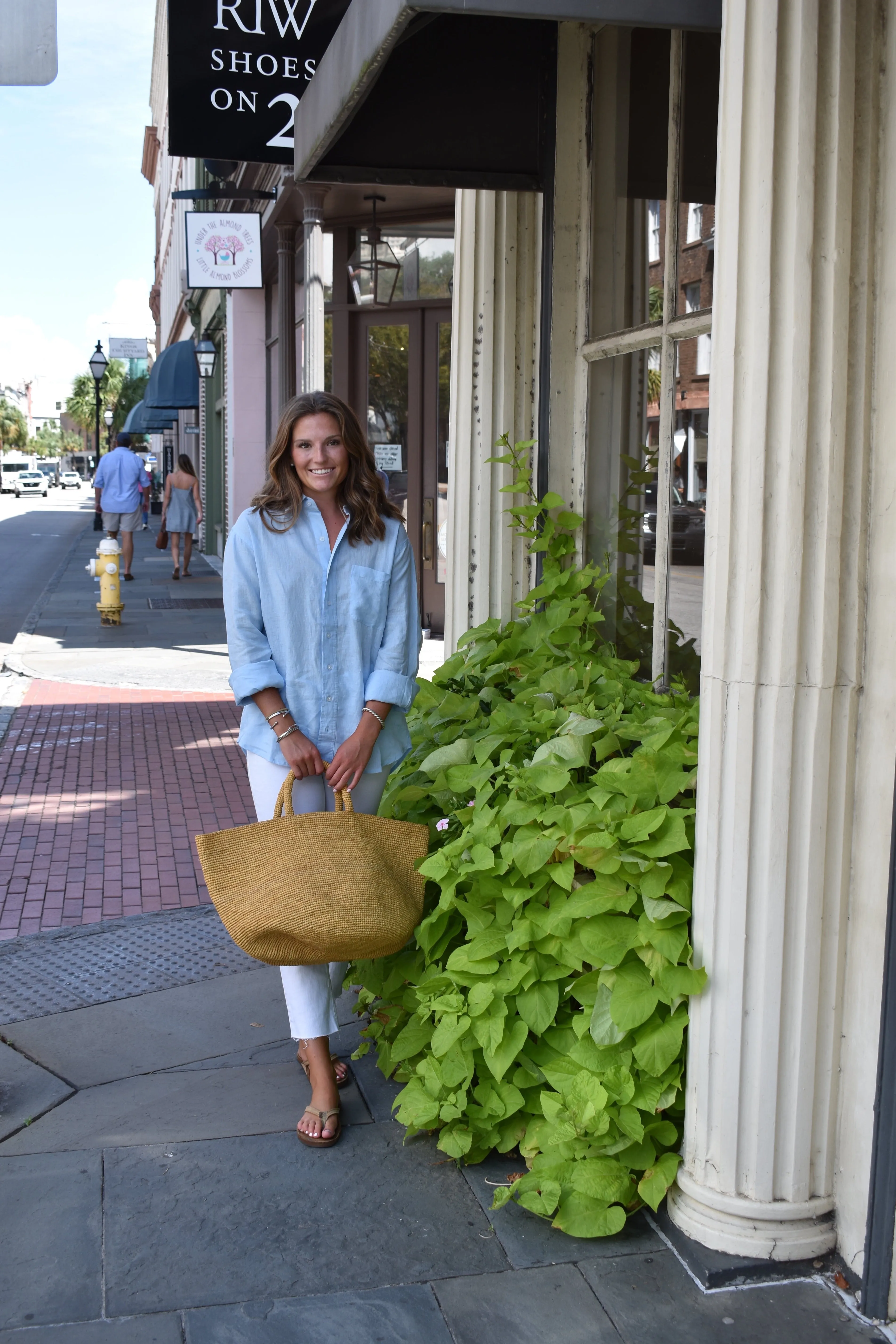 Boyfriend Shirt Sky Blue Linen