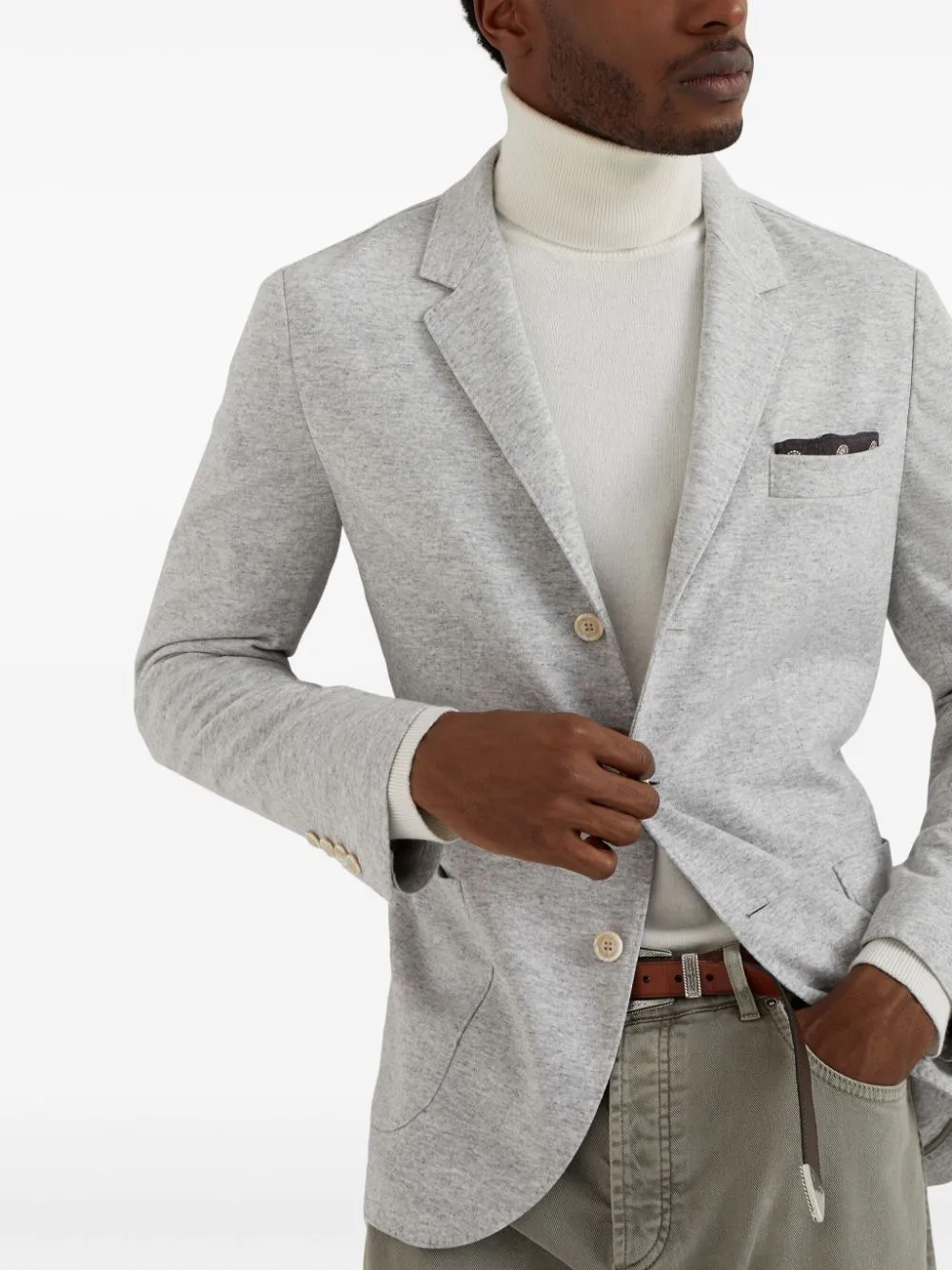 Brunello Cucinelli Jackets Light Grey