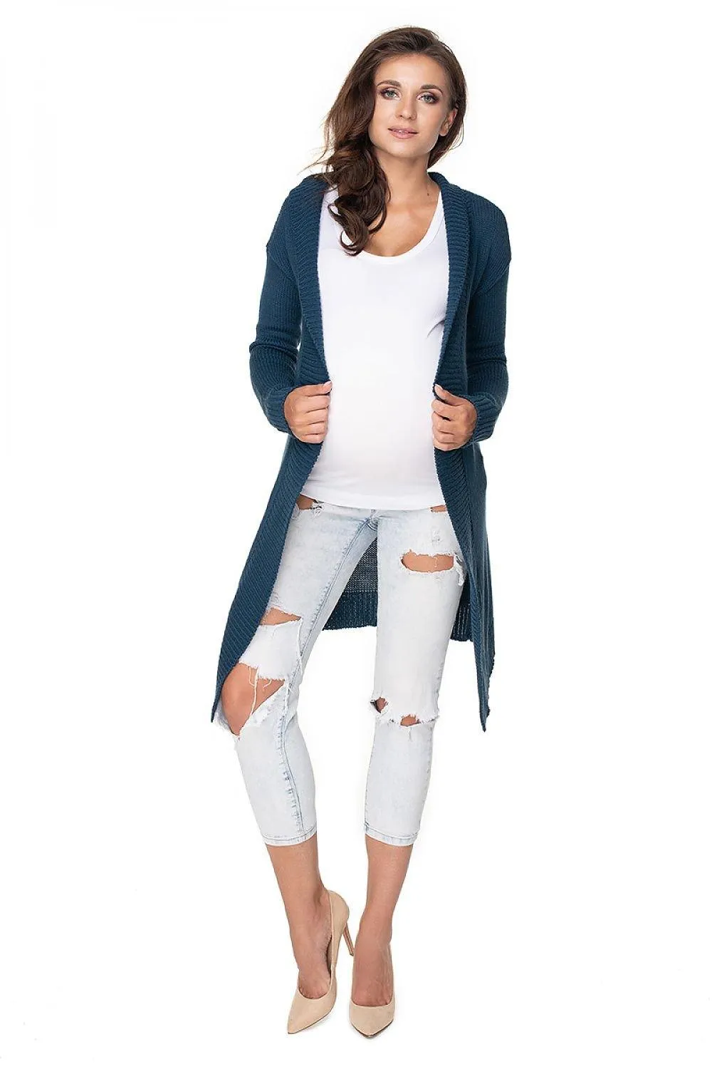 Chic Acrylic Oversized Wrap Cardi