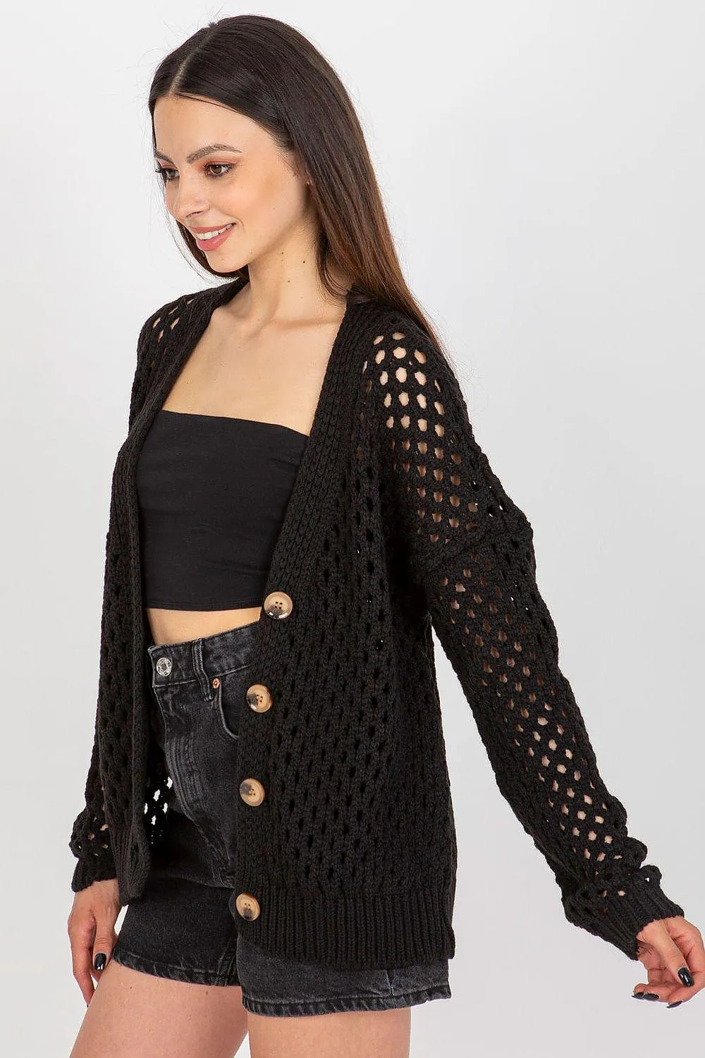 Chic Button-Up Knit Cardigan for Women