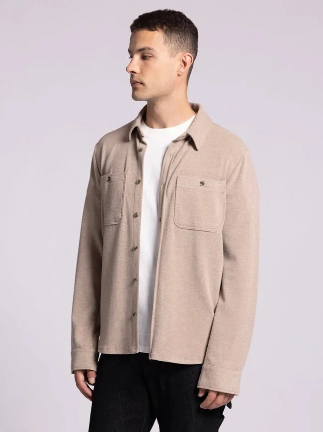 Clark Shirt - Long Sleeve Button Up CLOVE HEATHER