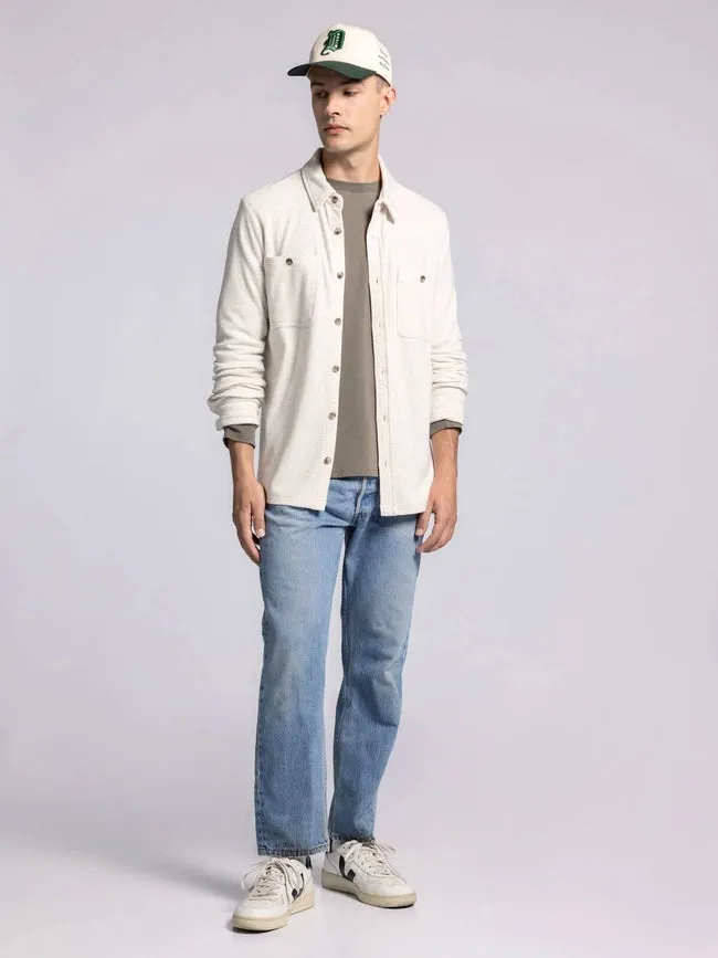 Clark Shirt - Long Sleeve Button Up  HEATHER OATMEAL