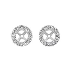 Classic Round Diamond Stud Jackets 1/6ct