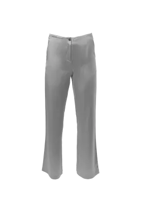 Classic Straight Leg Pants In Stone Grey