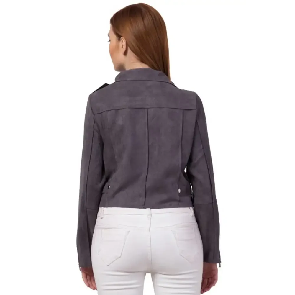 Classic Suede Biker Jacket