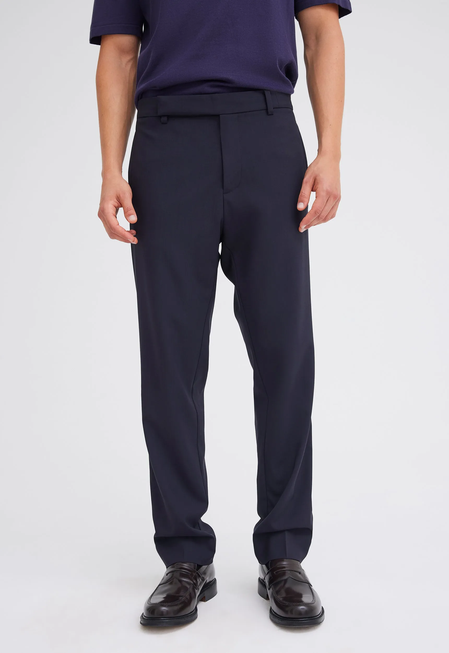 Claye Merino Wool Pant - Darkest Navy