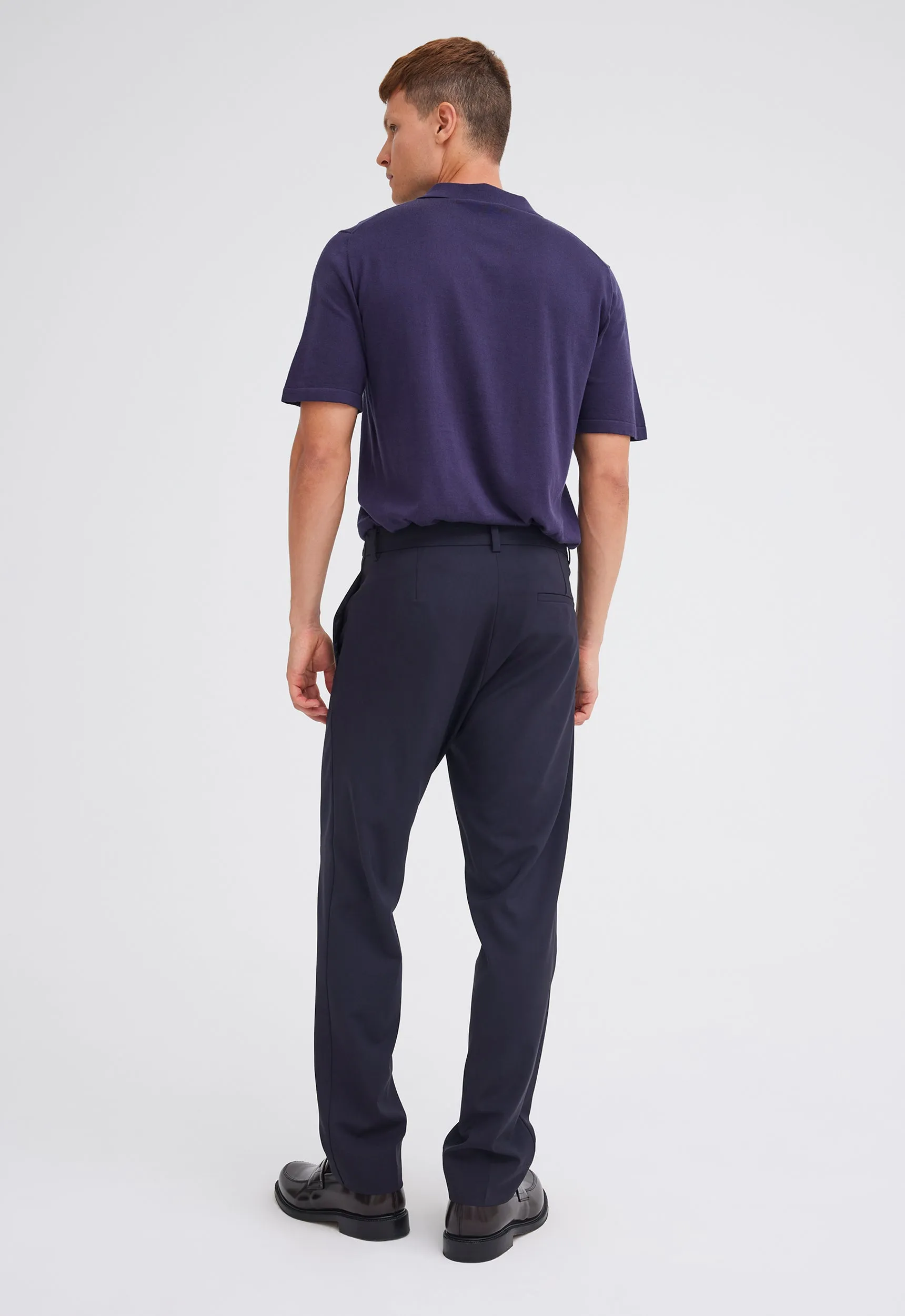 Claye Merino Wool Pant - Darkest Navy