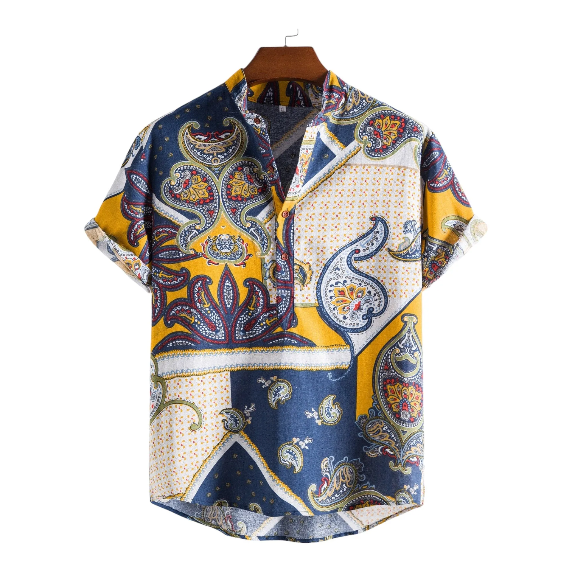 Complicated Pattern Shirt's - Linen shirts