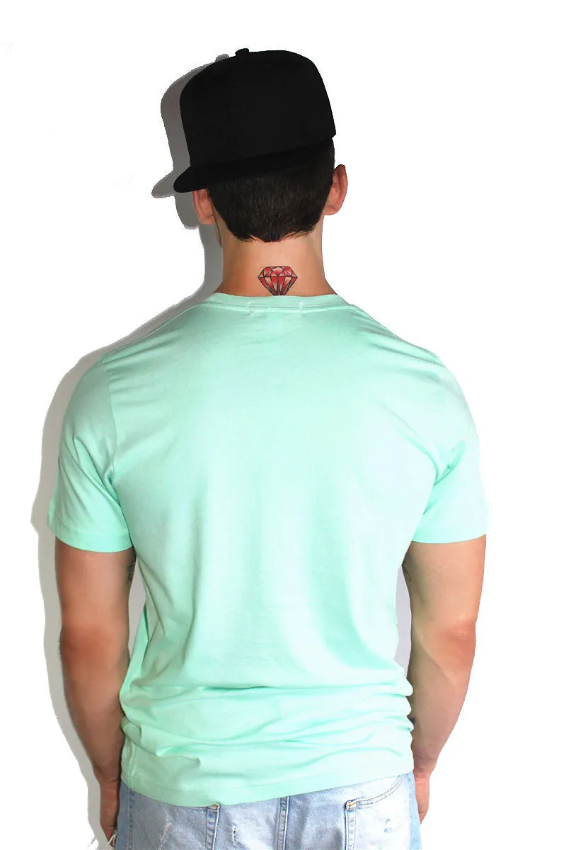 Core Crewneck Tee-Mint Green