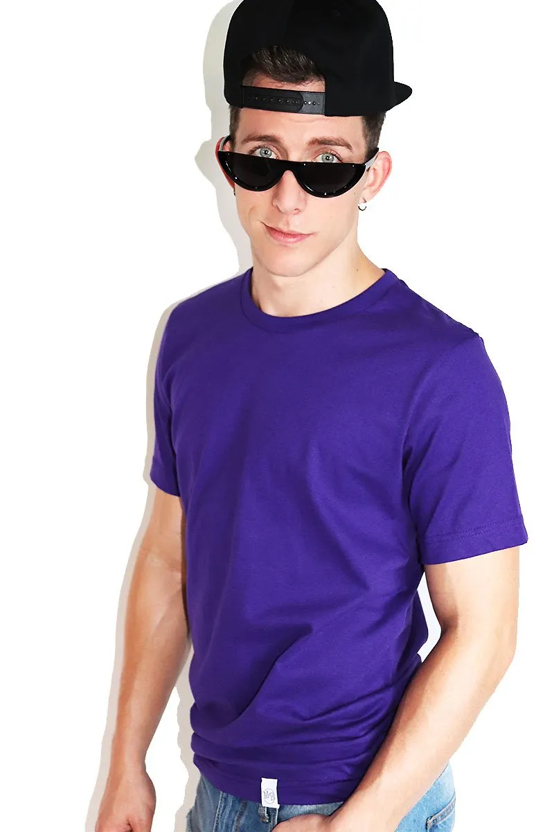 Core Crewneck Tee-Purple