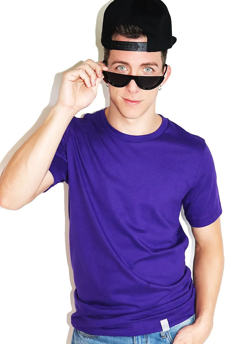 Core Crewneck Tee-Purple