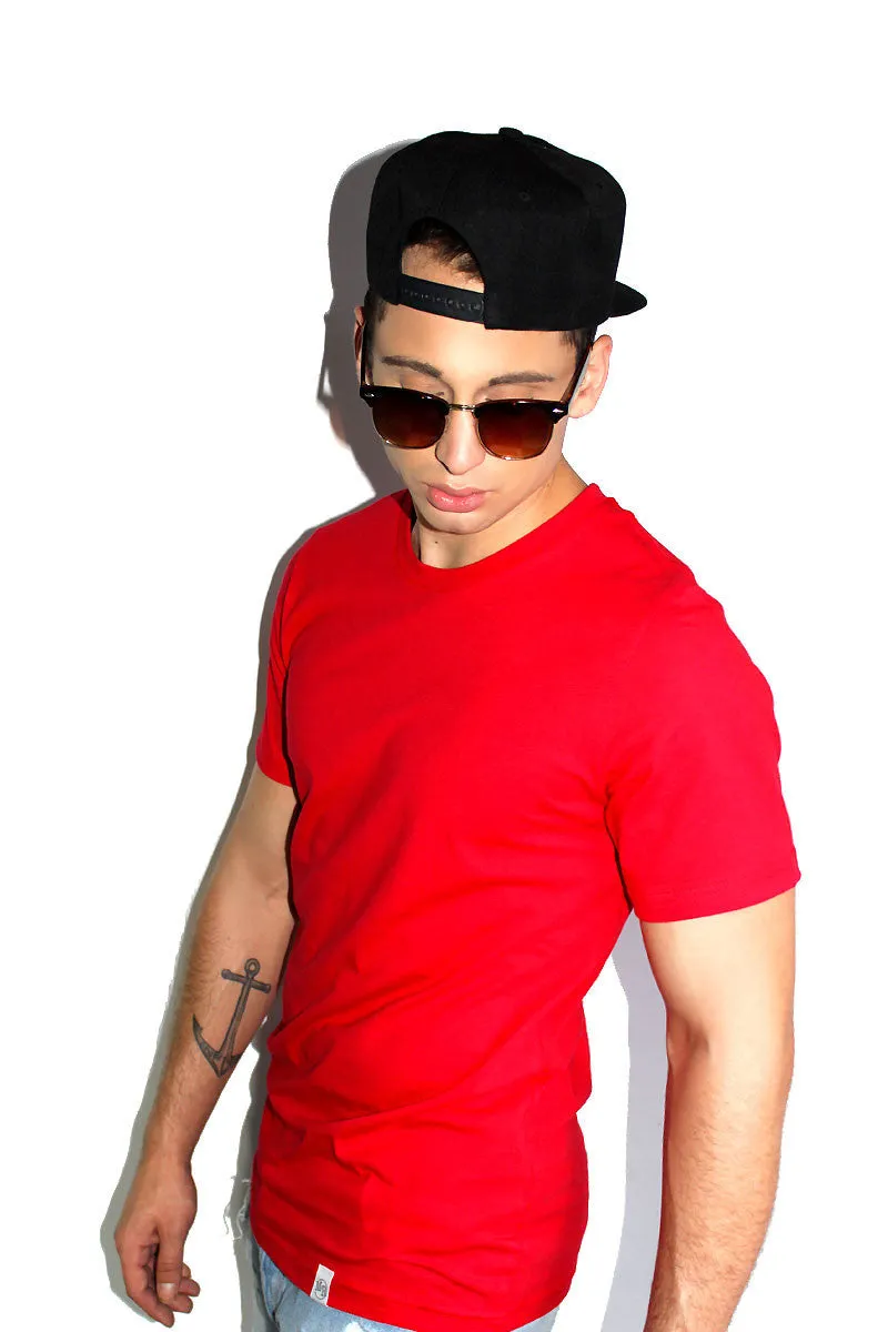 Core Crewneck Tee-Red