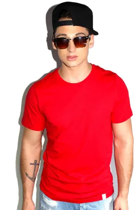 Core Crewneck Tee-Red