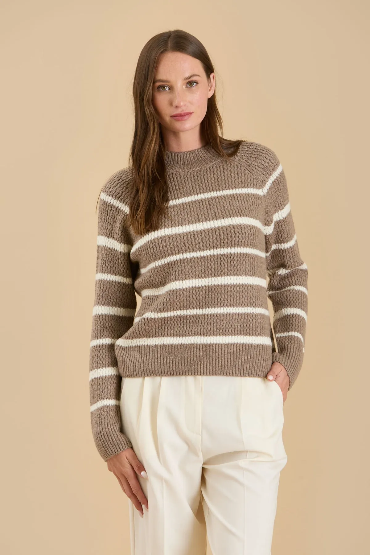 Cozy Conclusion Striped Sweater