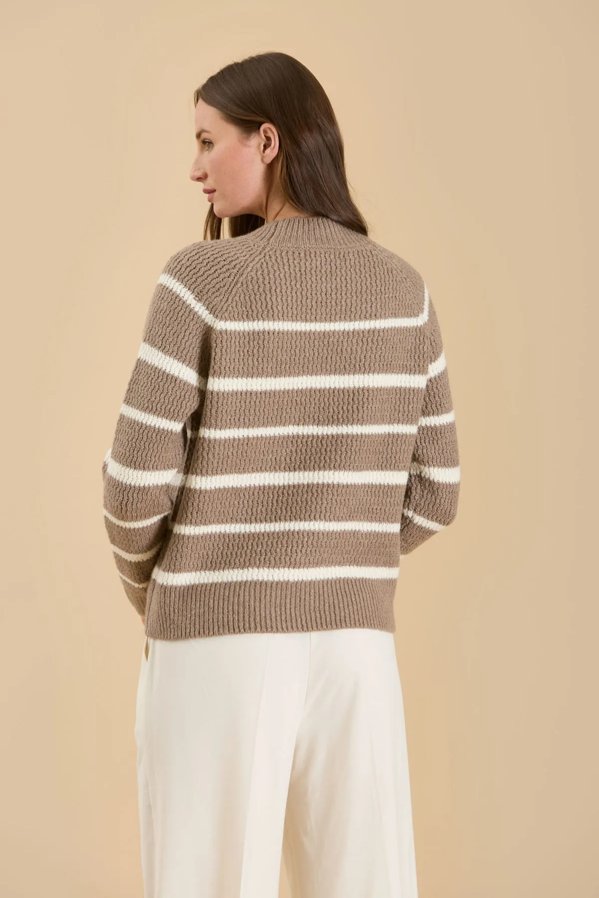 Cozy Conclusion Striped Sweater