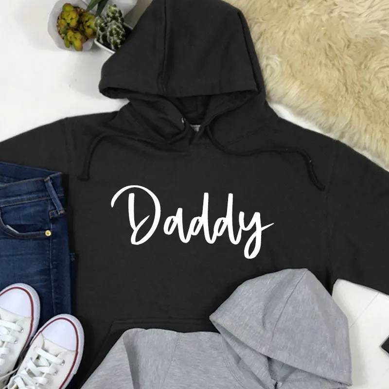 Daddy & Daddy's Bestie Chelsea Script Hoodies (MRK X)