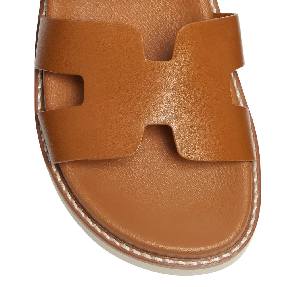 Daisy Sandal in Tan Smooth