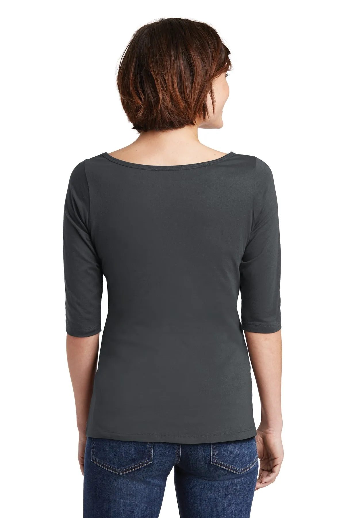 District Women's Perfect Weight 3/4-Sleeve Tee. DM107L