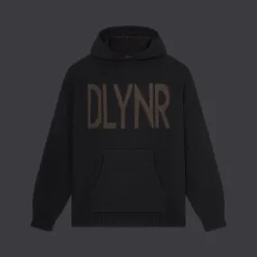 DLYNR Knitted Hoodie Black