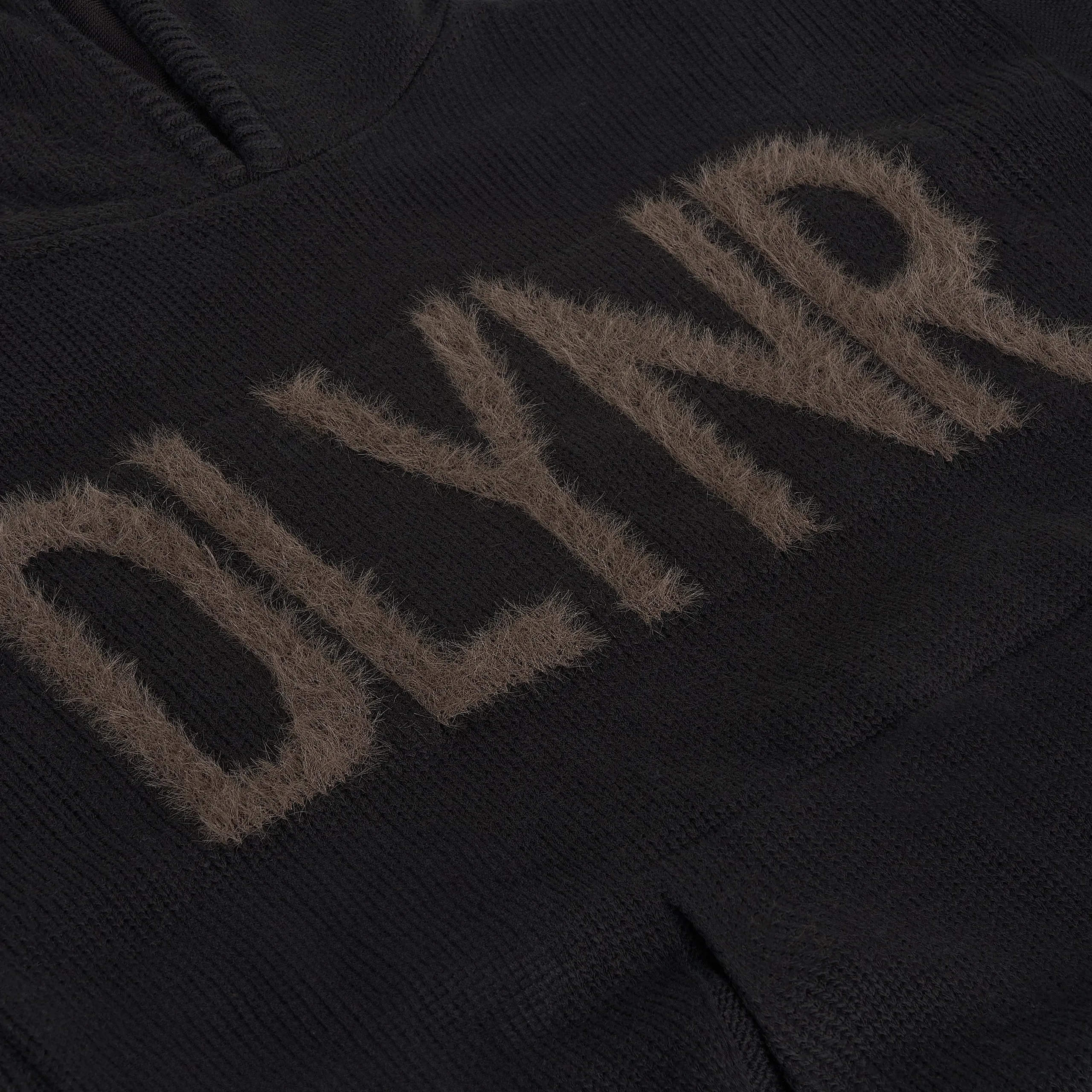 DLYNR Knitted Hoodie Black