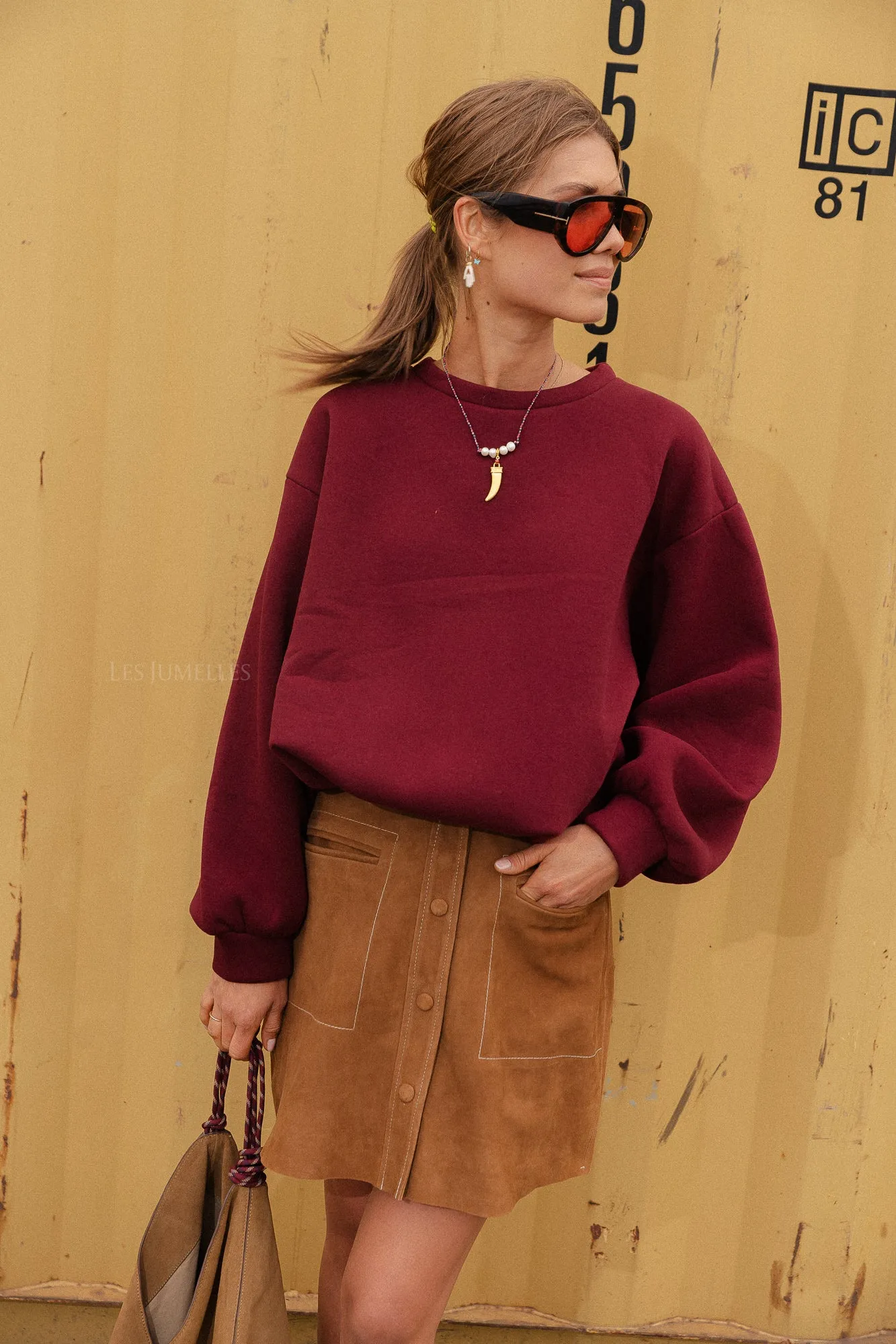 Emelyne sweater burgundy