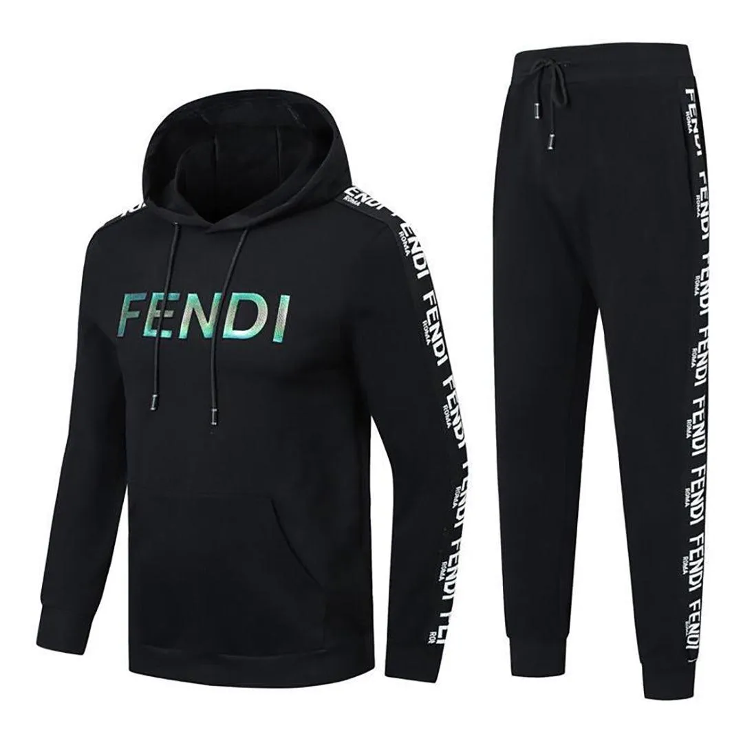 FD Luxury Men's Fashion Designer Hoodies Tracksuits-Black