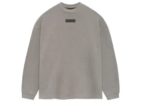 Fear of God Essentials L/S Tee in Heather Grey