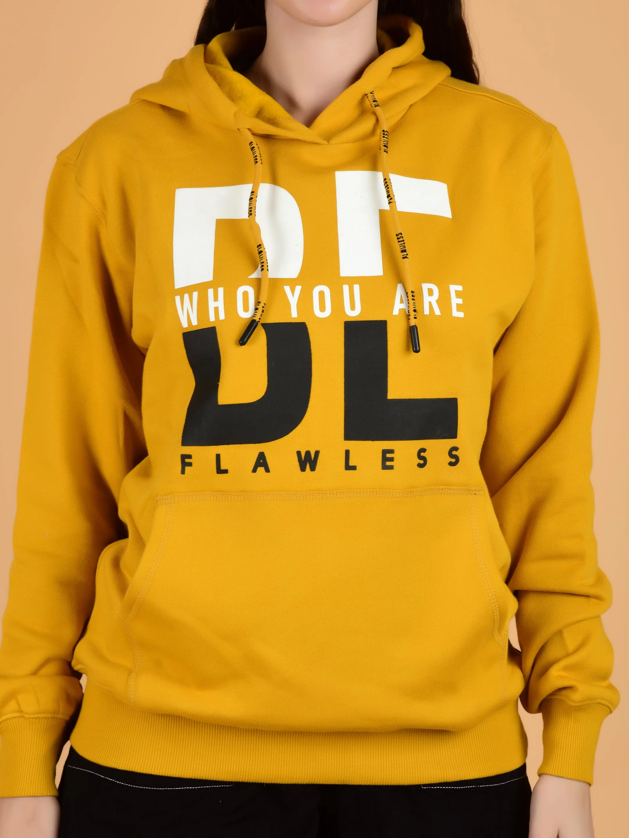 Flawless Trendy Women Yellow Hoodie