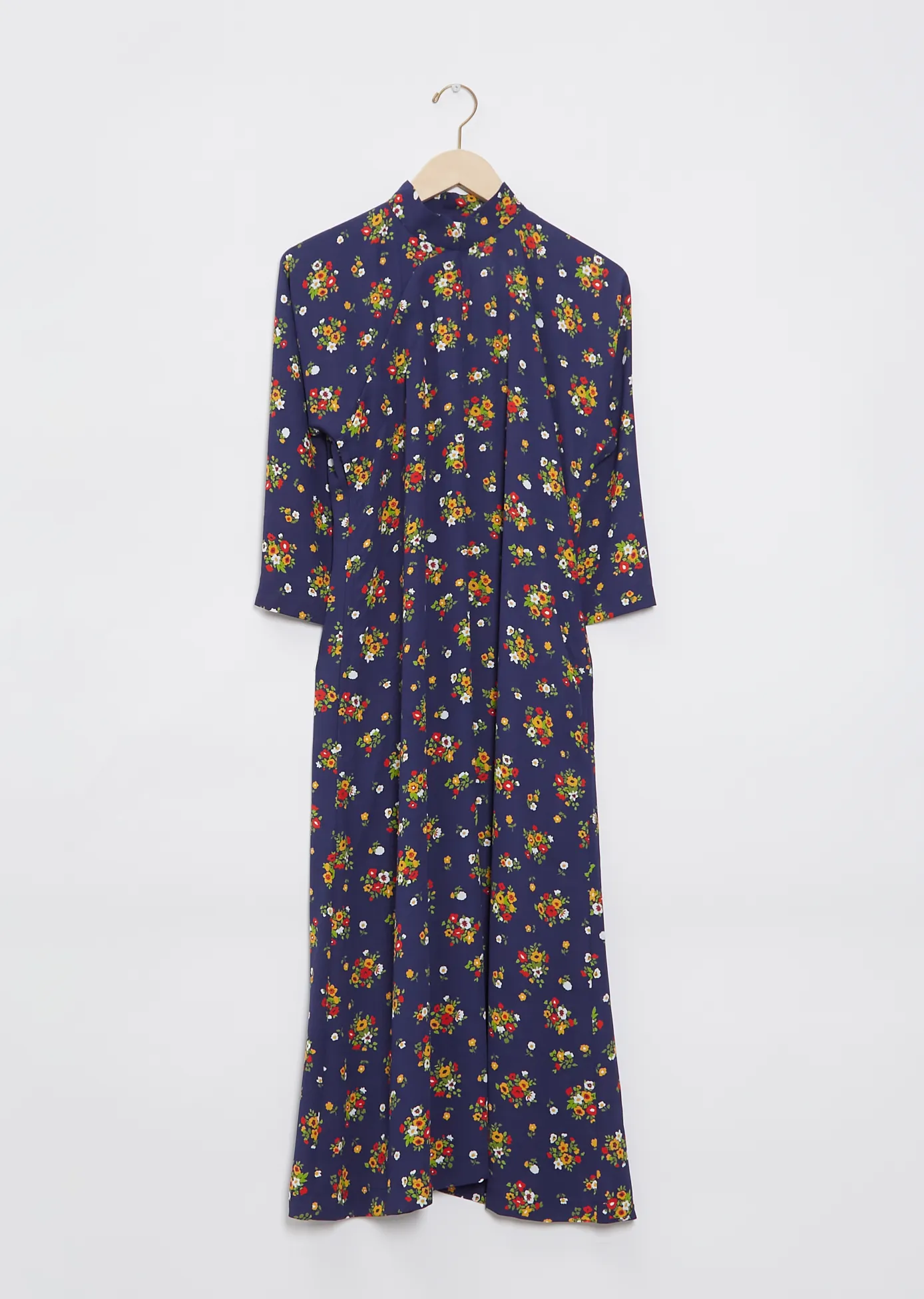 Floral Mandarin Collar Dress