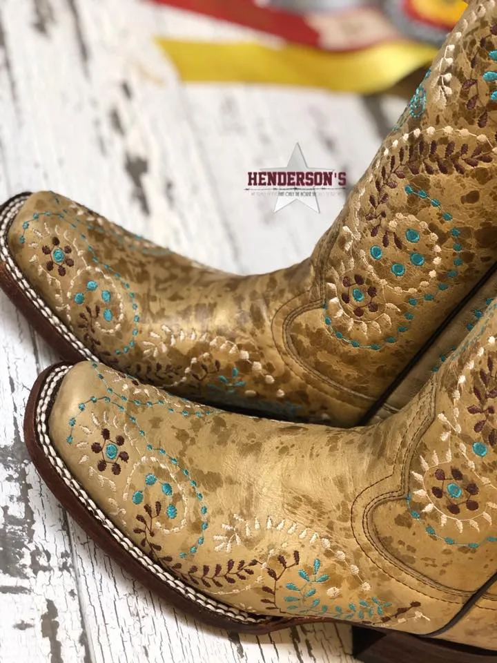 Gold Embroidery Boot