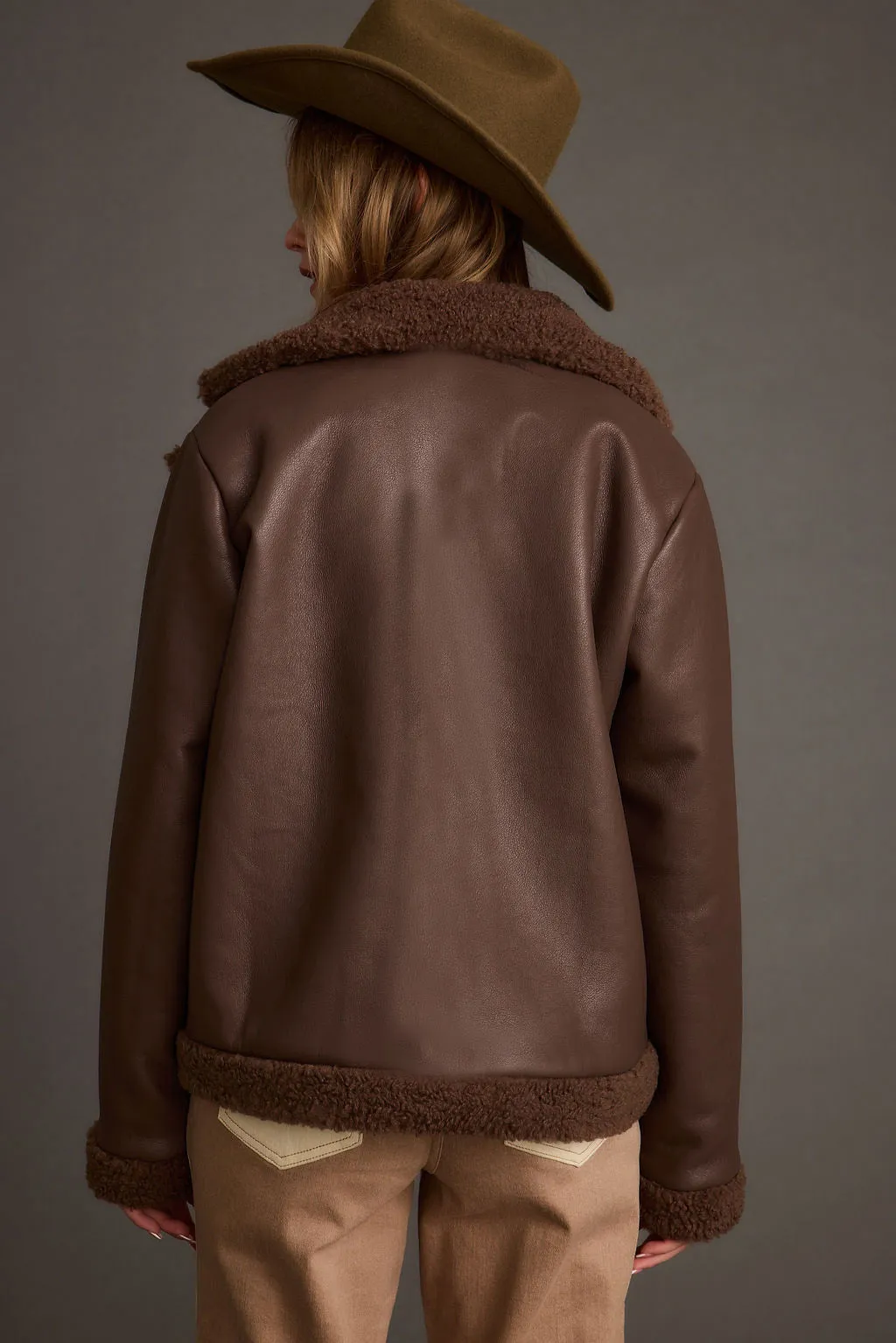 Great Falls Brown Sherpa Coat