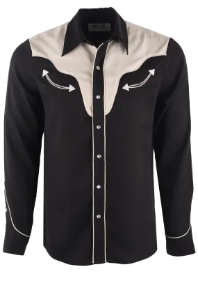 H Bar C Ranchwear San Juan Pearl Snap Shirt - Black