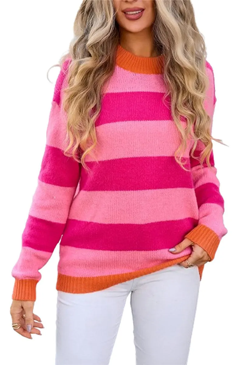 HWR1254 Vibrant Stripe Sweater