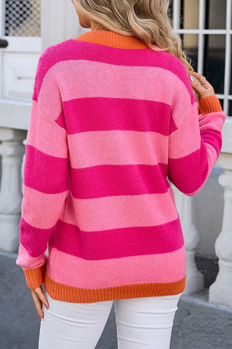 HWR1254 Vibrant Stripe Sweater