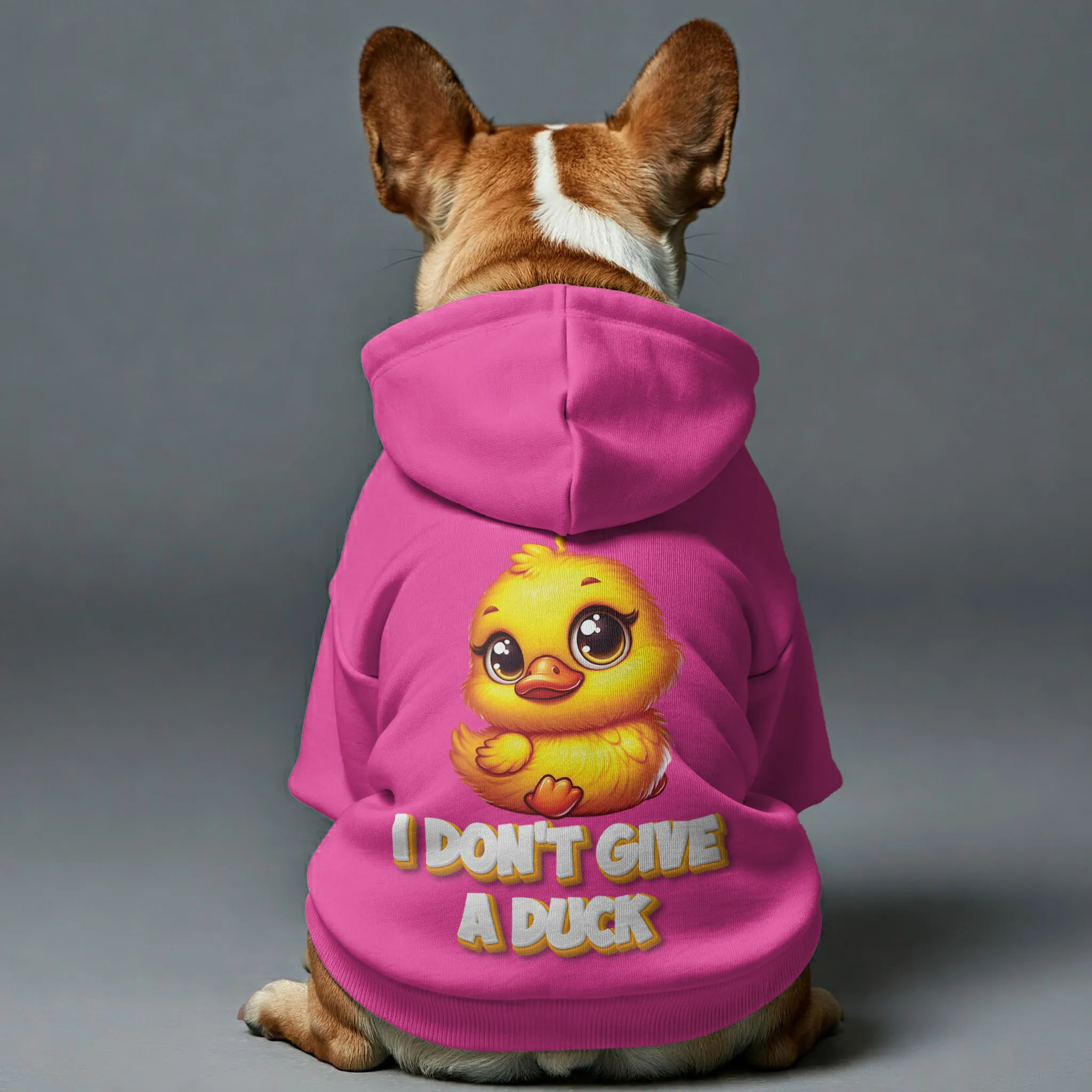 I Don't Give A Duck - Personalized French Bulldog Hoodies with Funny Quotes – Stylish, Cozy, and Premium 100% Cotton