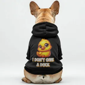 I Don't Give A Duck - Personalized French Bulldog Hoodies with Funny Quotes – Stylish, Cozy, and Premium 100% Cotton