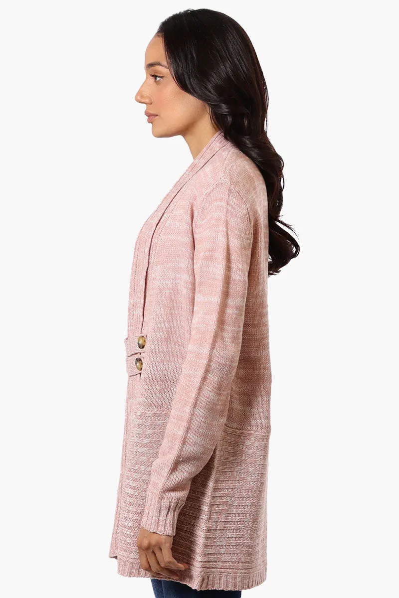 International INC Company Knit Open Wrap Cardigan - Pink