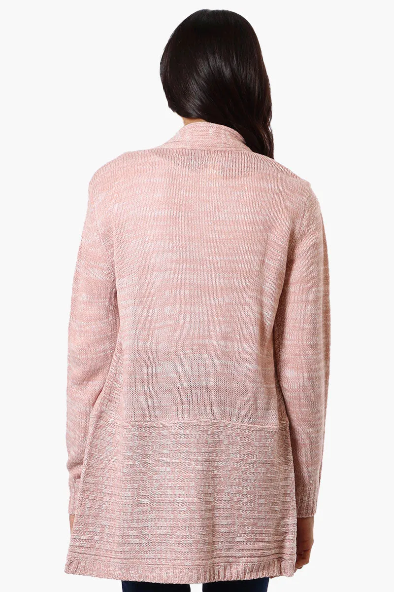 International INC Company Knit Open Wrap Cardigan - Pink