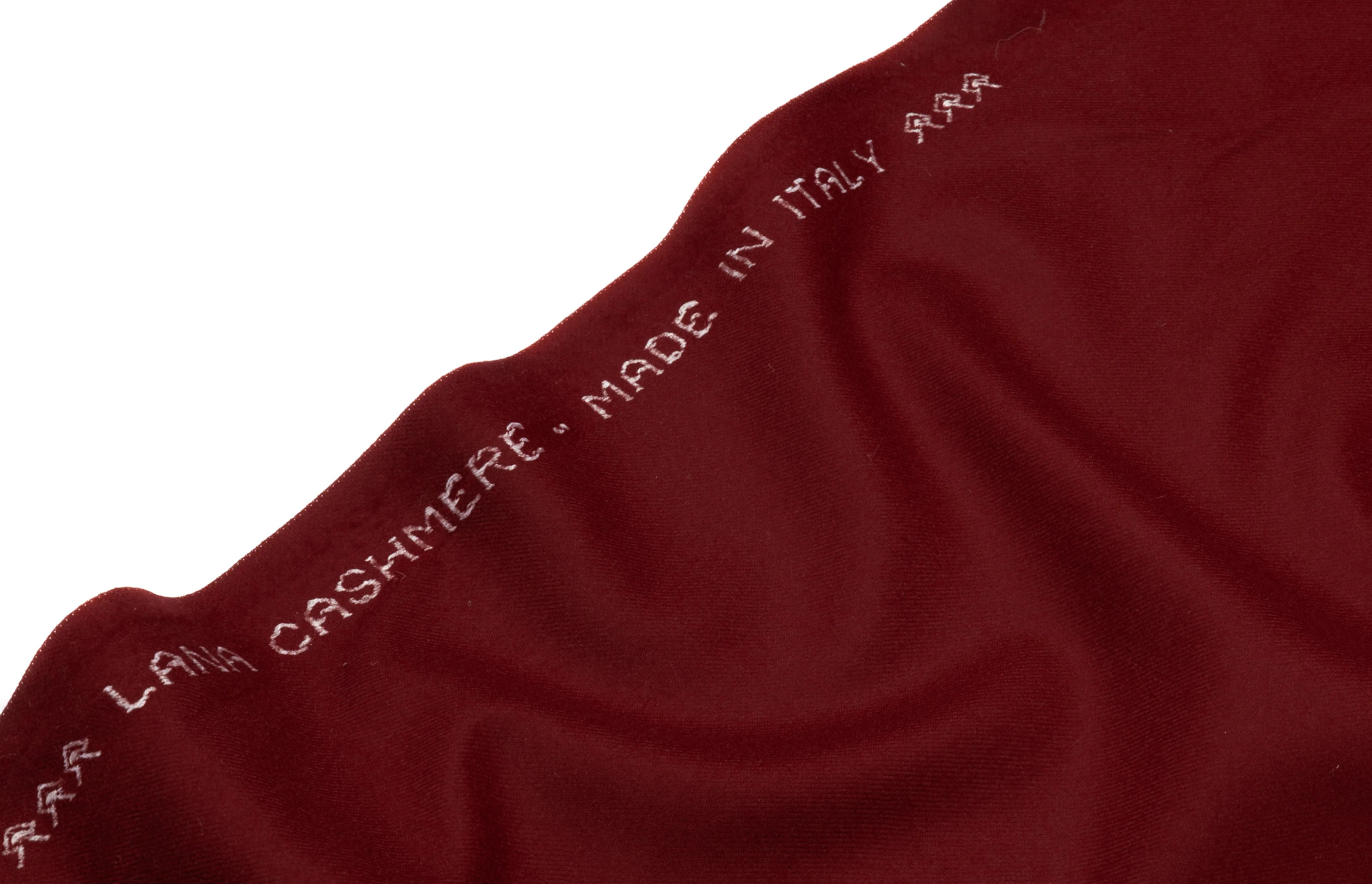 Italian Wool Cashmere Flannel - Maroon