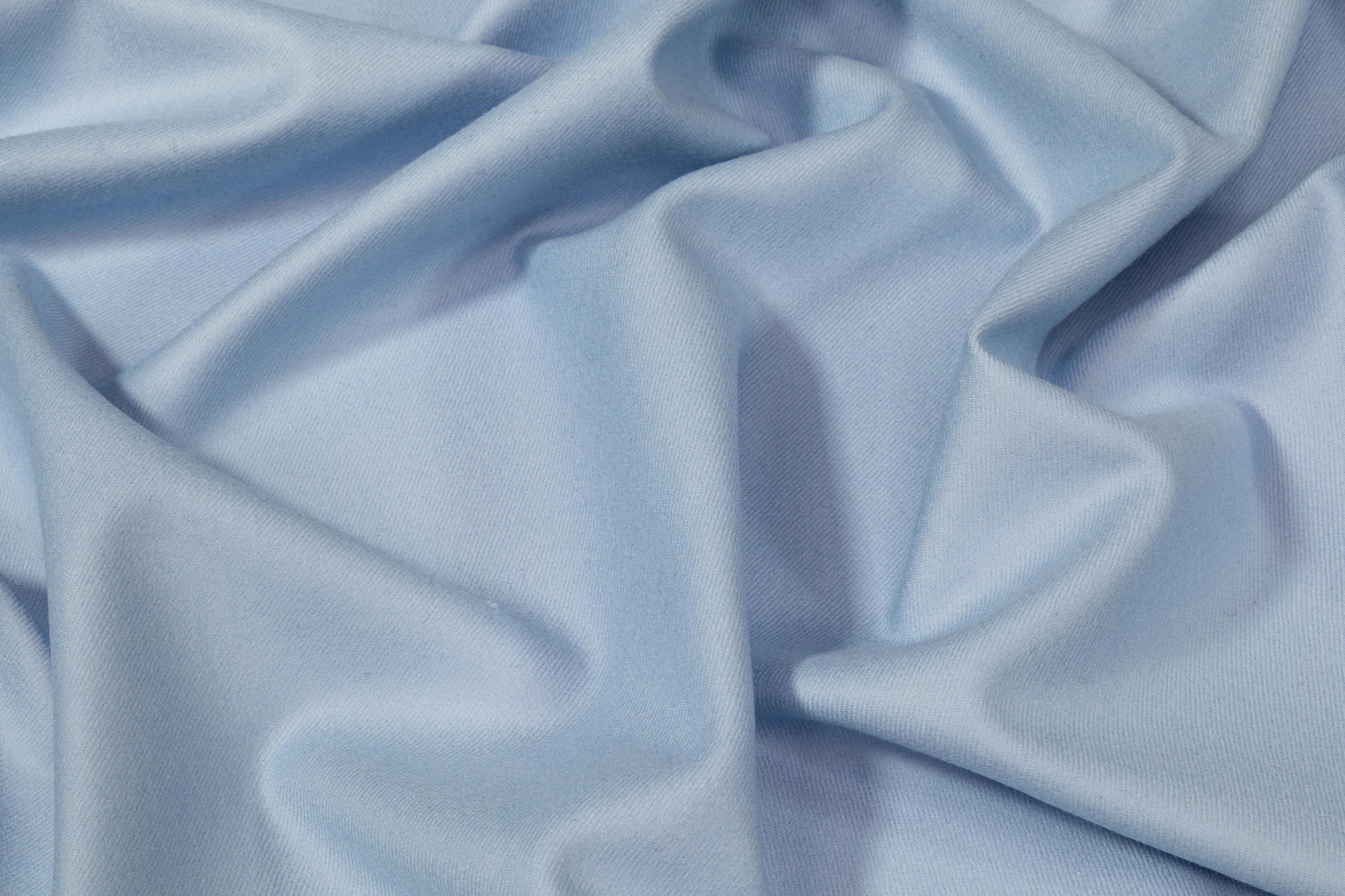 Italian Wool Cashmere Flannel - Sky Blue