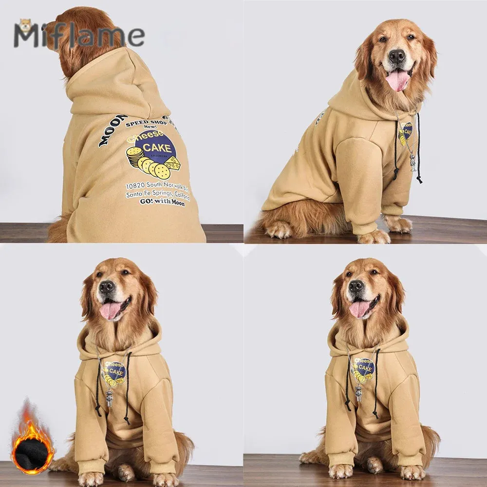 Large Pet Sweater Hoodies With Trendy Design All Seasons