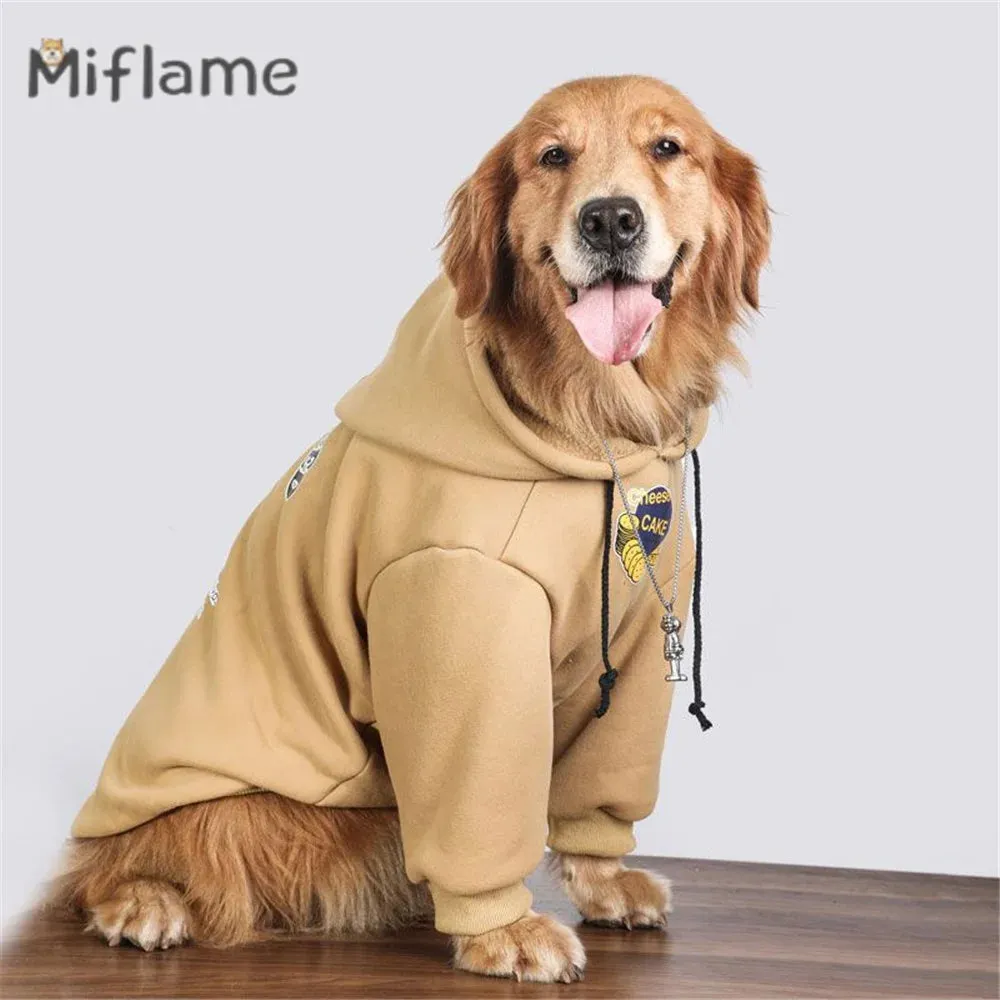 Large Pet Sweater Hoodies With Trendy Design All Seasons