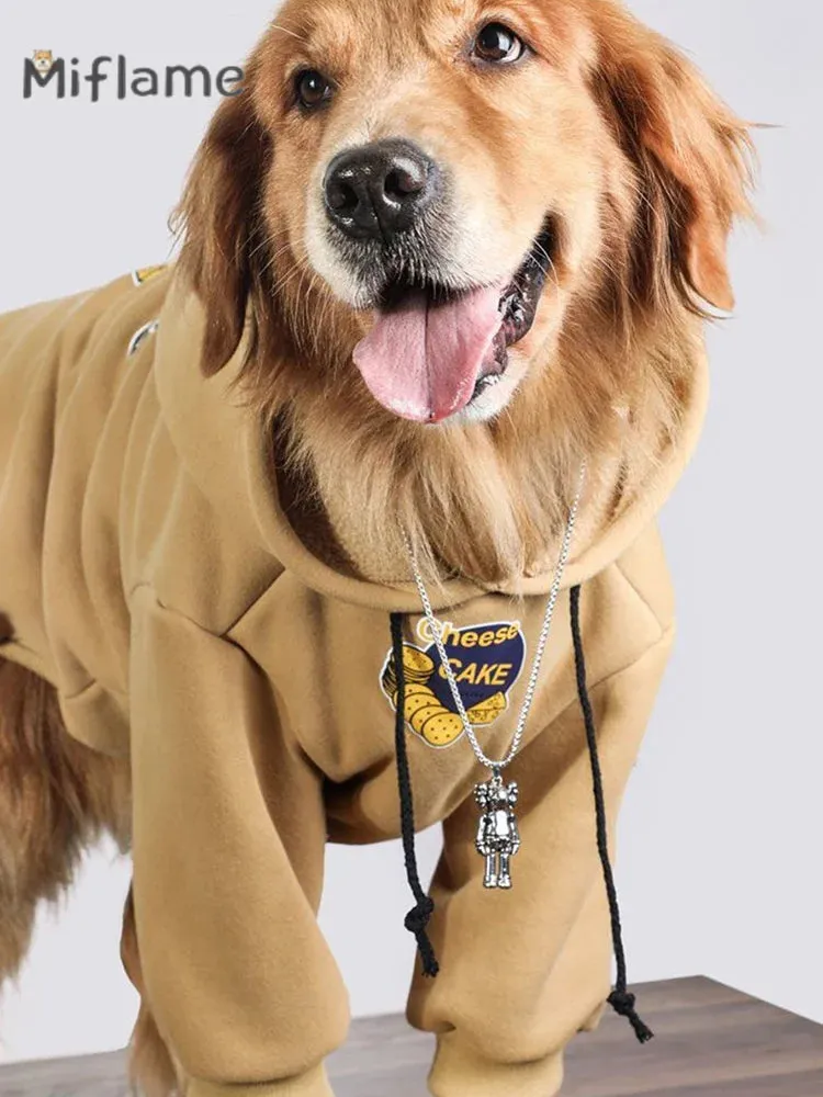 Large Pet Sweater Hoodies With Trendy Design All Seasons