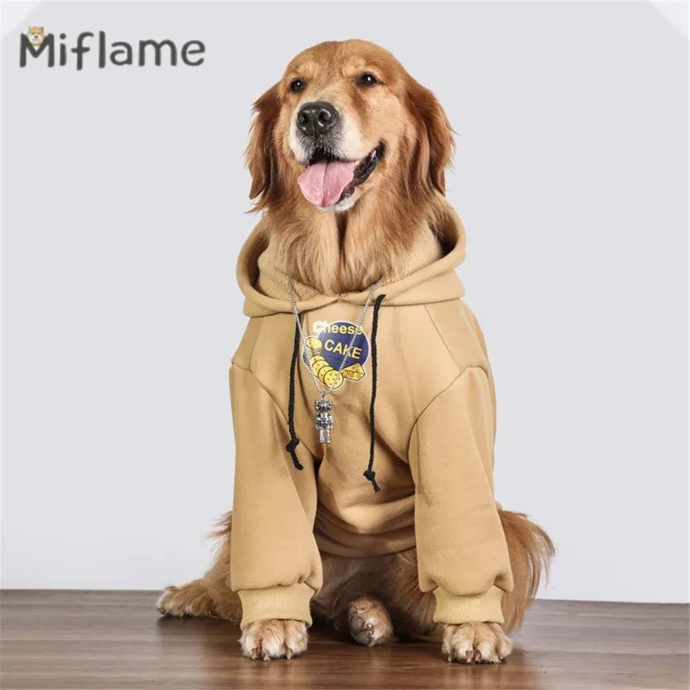 Large Pet Sweater Hoodies With Trendy Design All Seasons